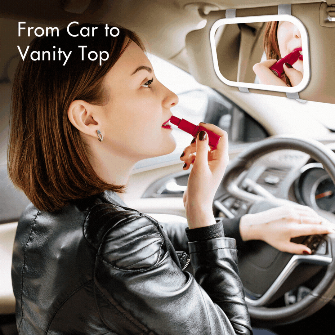 Juni 2 Lighted Car Visor Mirror